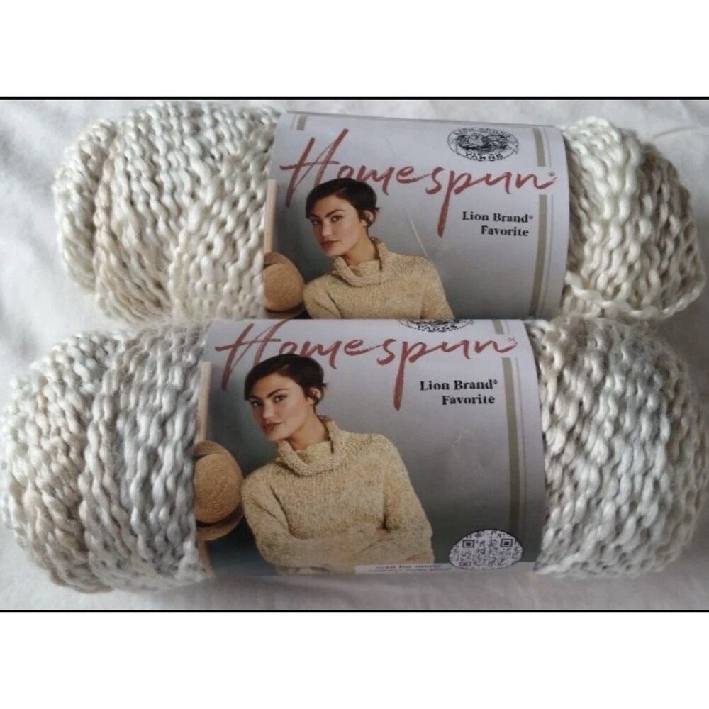 Homespun Lion Brand Yarn Pearls Lot of 2 Skeins NEW